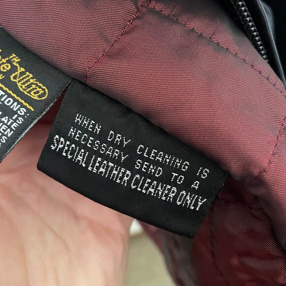 Vintage 90s Wilsons Leather Belted Hooded Jacket - Picture 5 of 8